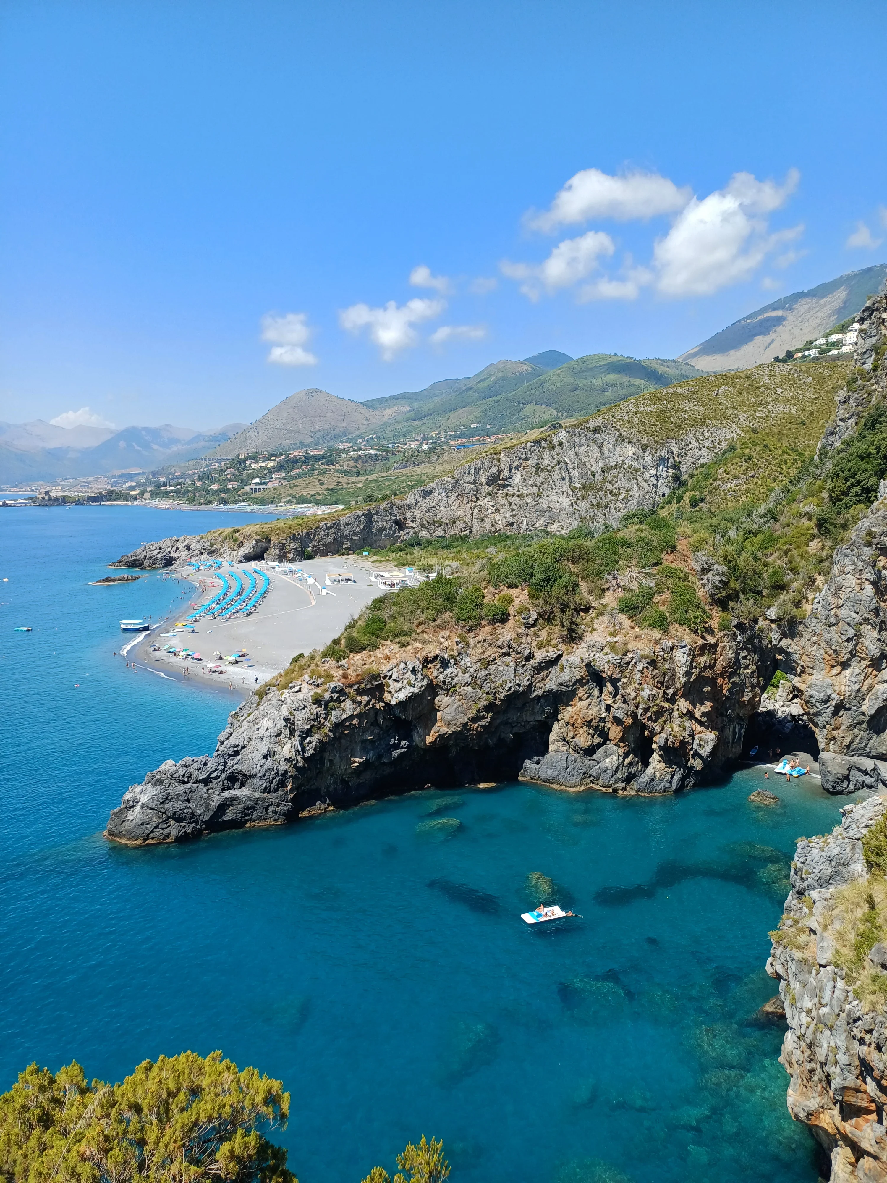 Vista costiera a San Nicola Arcella con mare turchese